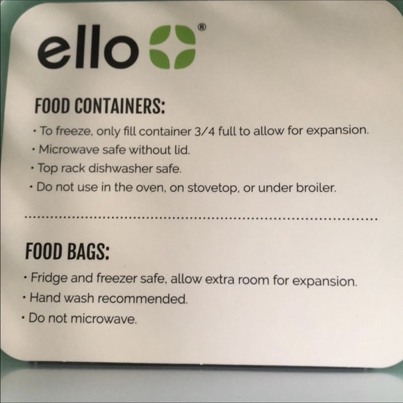 12 pieces ECO-FRIENDLY ELLO FOOD PLASTIC STORAGE - Picture 3 of 6